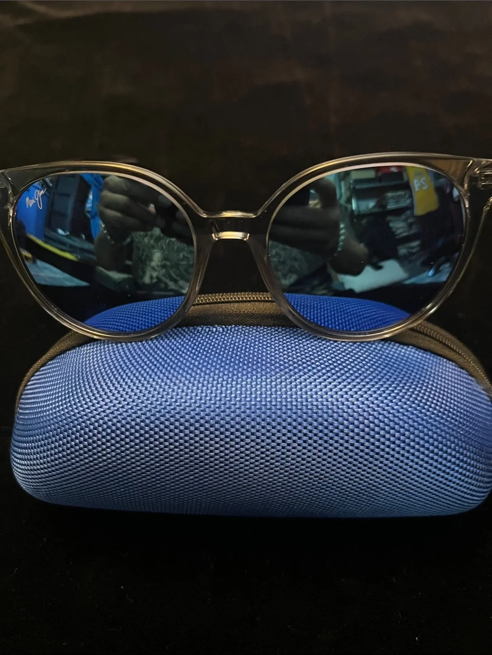 Maui Jim MEHANA Women’s Sunglasses with Blue Mirrored Lenses MADE IN ITALY 🇮🇹